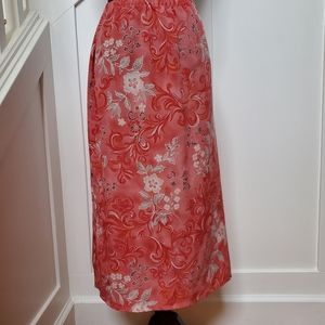 Floral print spring summer skirt